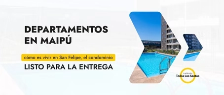 Condominio San Felipe en Maipú con departamentos nuevos de entrega inmediata