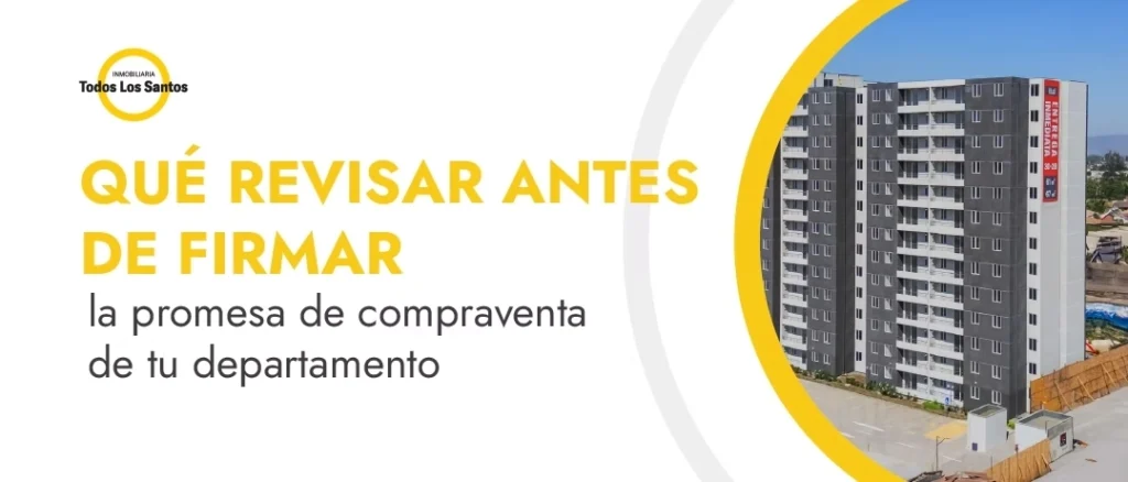 Firma de promesa de compraventa de un departamento